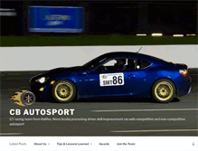 Tablet Screenshot of cbautosport.com